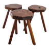 Set 3 shepherd tripod stools