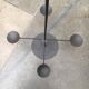 Vintage Brutalist Metal Candle Holder