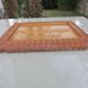 Decorative serving tray in resin, 1960s