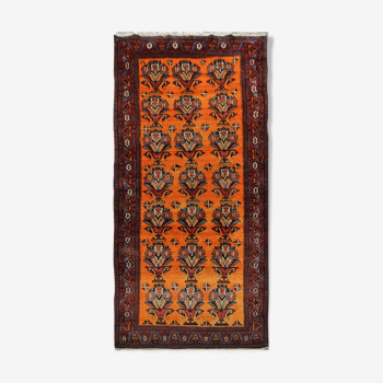 Handmade antique afshar tribe persian rug 114x243cm