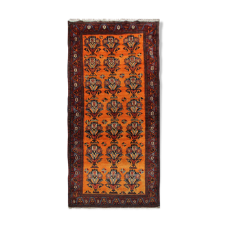 Tapis persan antique fait main de tribu d’Afshar 114x243cm