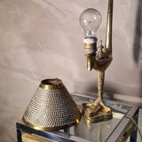 Lampe style empire en bronze sur socle avec patte d aigle 38x23