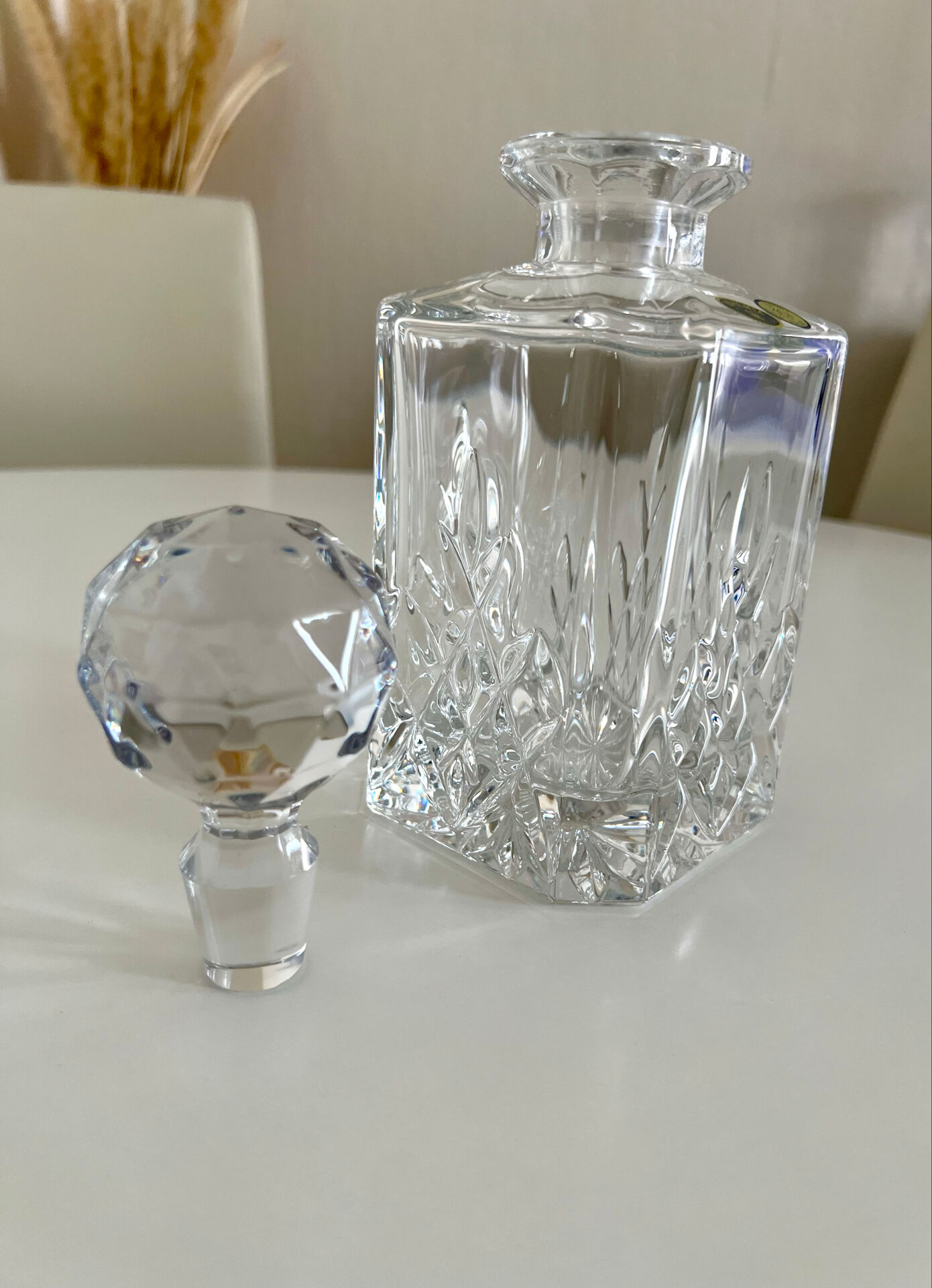 24% PbO crystal whisky carafe – Czech Republic - N