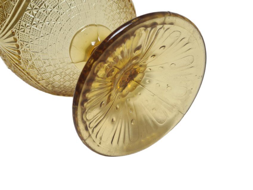 Fruit bowl on stand from Ząbkowice Glassworks, 1970s