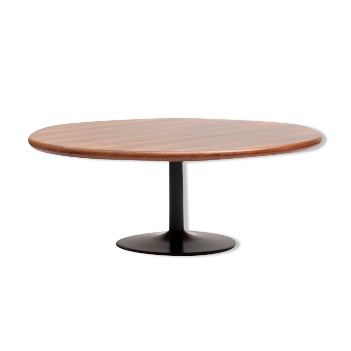 Table basse ronde en palissandre Danemark années 1960