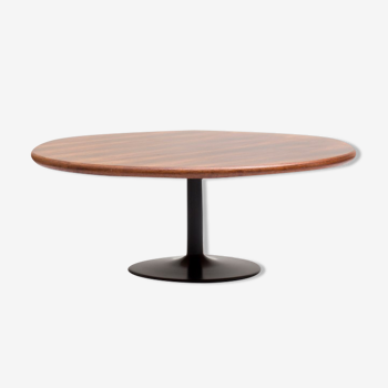 Table basse ronde en palissandre Danemark années 1960