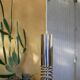 Vintage chrome metal hanging