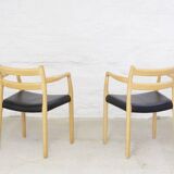 2x fauteuil Niels O. Møller modèle 67