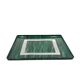 Hollywood regency malachite effect resin & brass tray, Italy 1970s