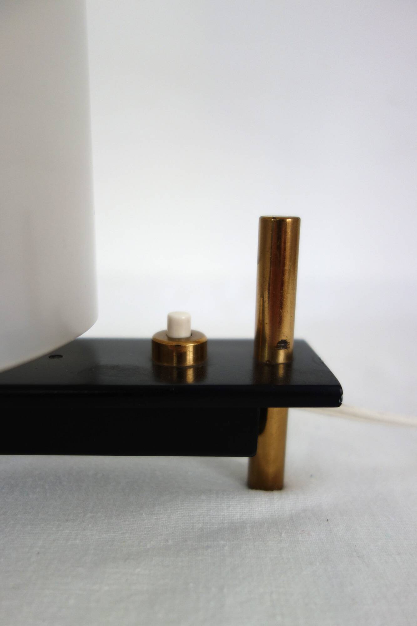 Rare lamp by Georges Frydman with screen 1950s