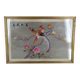 Antique embroidery under glass, Pair of Birds, Silk, China, Early 20th century