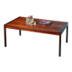 Table basse scandinave vintage rénovée, table moderne du milieu du siècle.