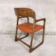 Fauteuil traîneau vintage de marque Baumann années 70