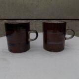 set of 2 stoneware mugs