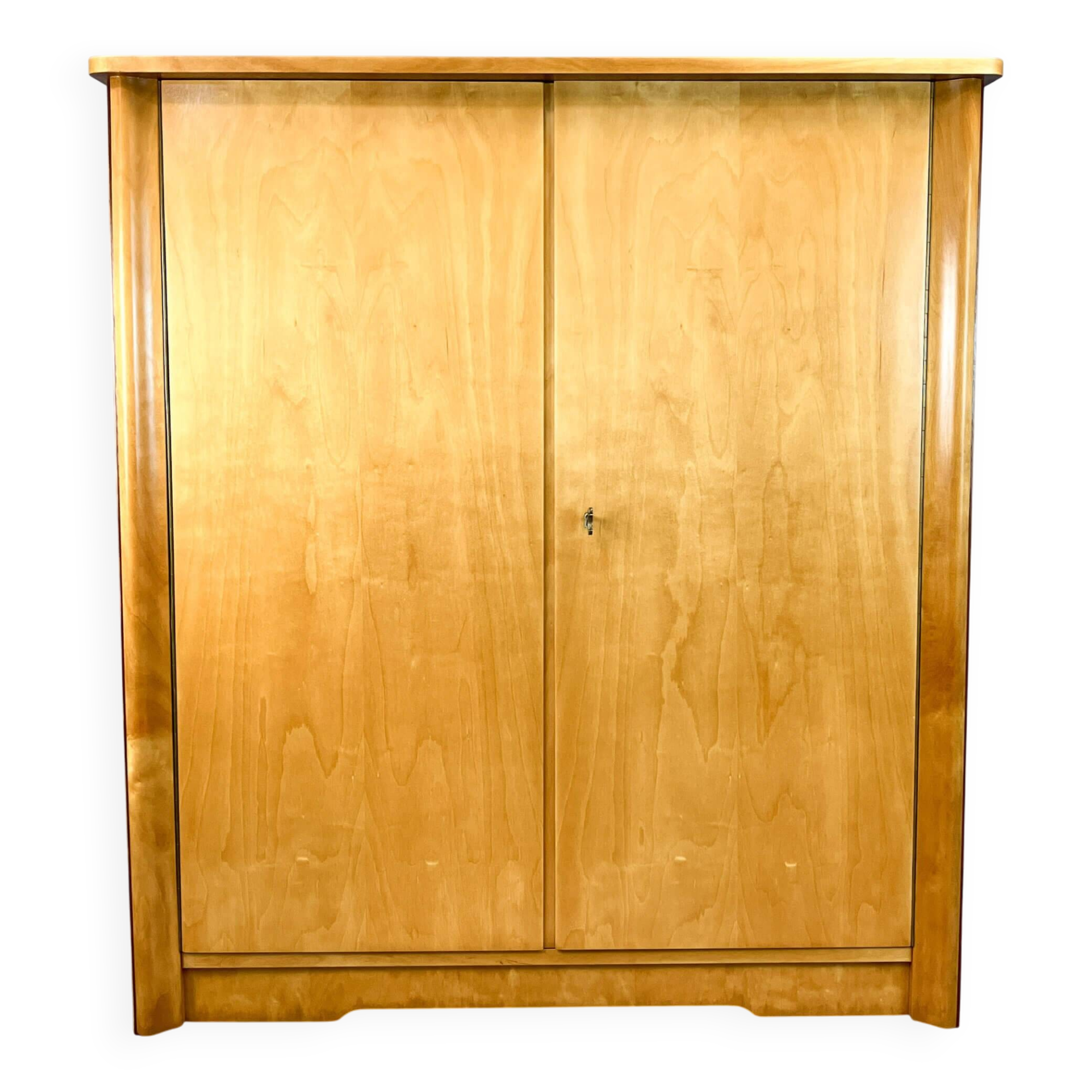 Chest of drawers, flamed birch, 1950s