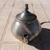 20th century pewter teapot