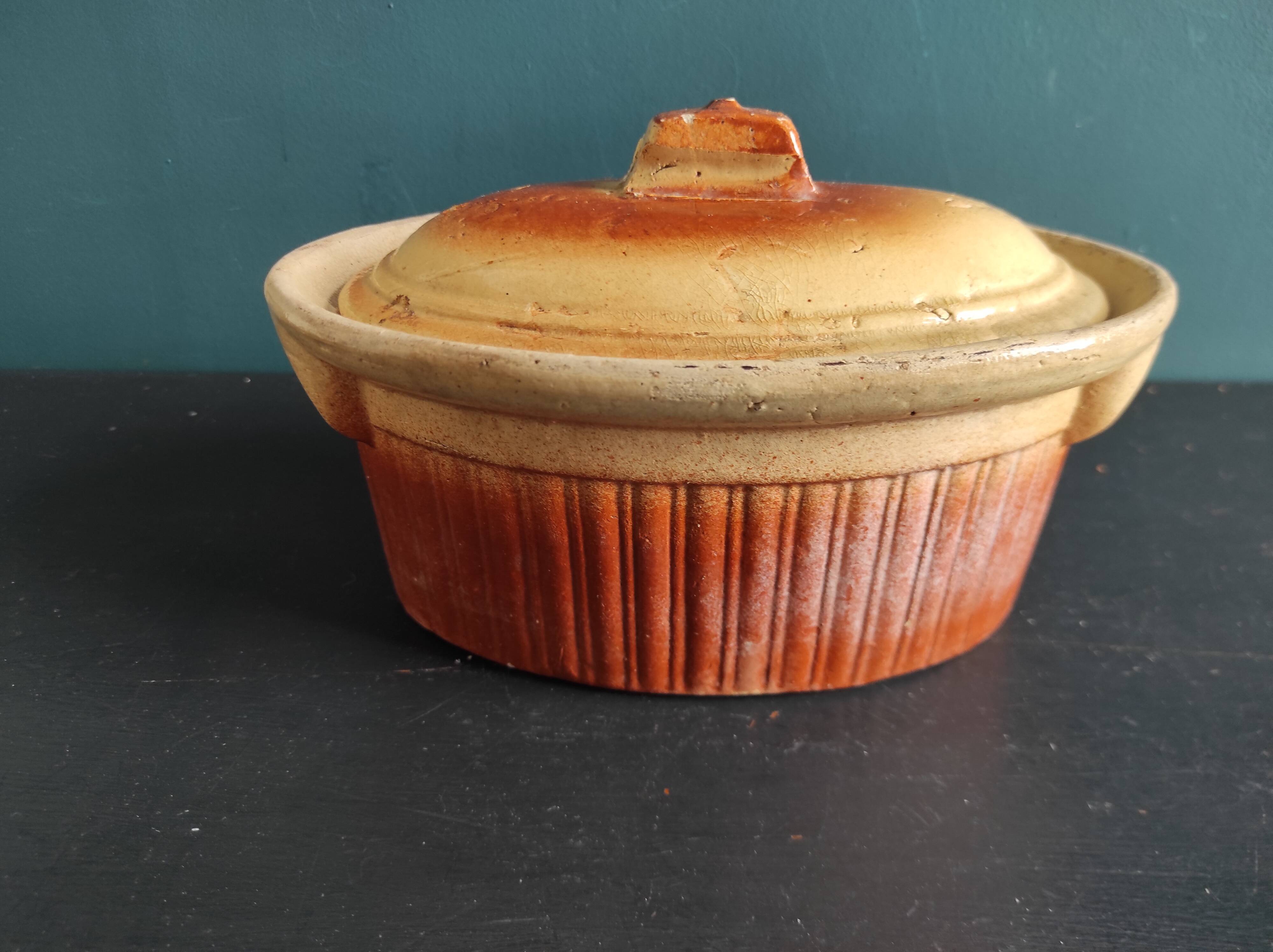French vintage butter dish