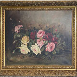 Oil on canvas Roses