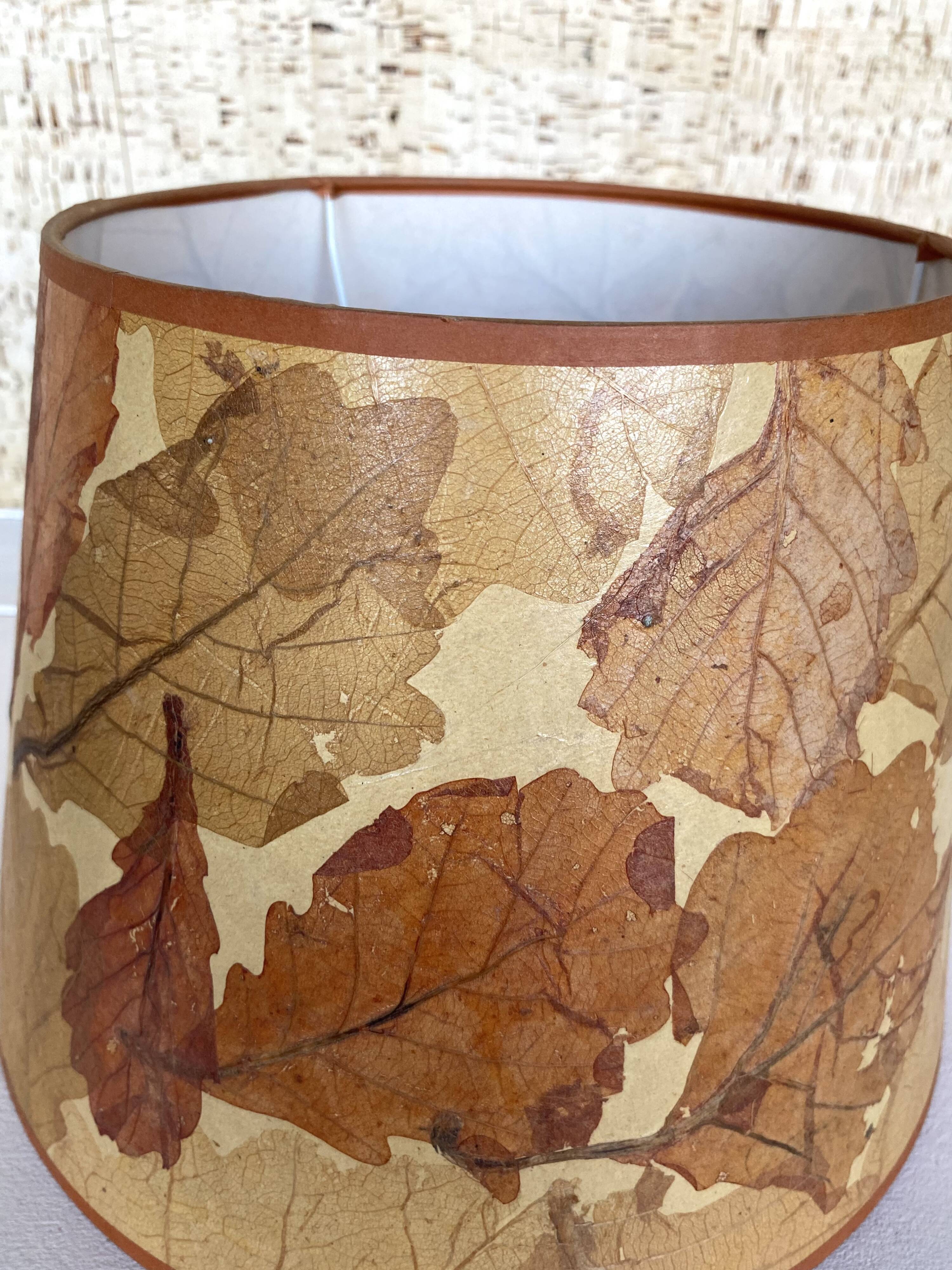 Paper herbarium lampshade, 70s