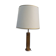 Lampe de table vintage pied cylindre en bronze