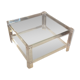 Plexiglass and glass coffee table