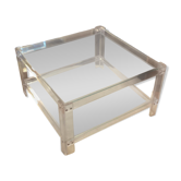 Table basse Plexiglass et verre