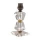 Bedside lamp foot in cut crystal