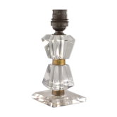 Bedside lamp foot in cut crystal