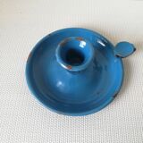 Enamelled sheet metal candle holder