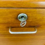 Double curtain binder cabinet