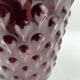 Burgundy ceramic planter