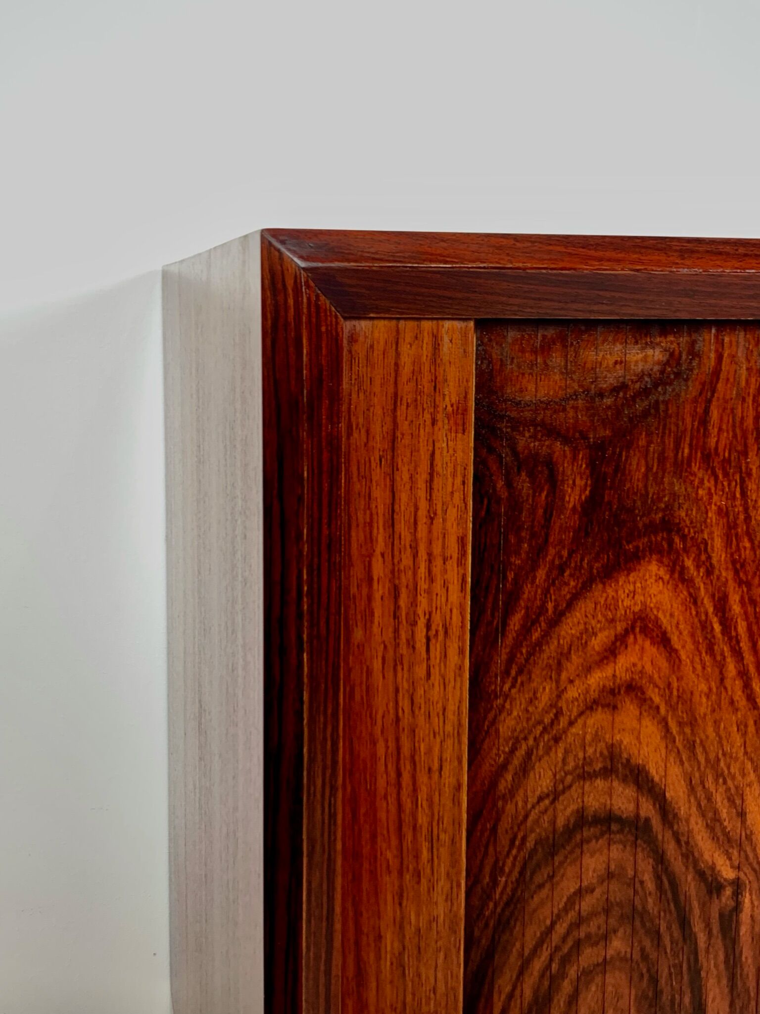 Danish palisander tambour sideboard by Arne Vodder