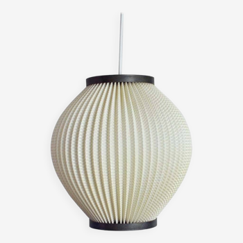 Danish Modern Pleated Pendant by Hoyrup Light, 1960s