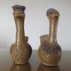 2 ceramic zoomorphic vases, signed 50s