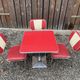Ensemble 3 chaises et table vintage