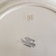 Pair of ivory dishes of Sarreguemines with 30 and 34cm