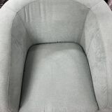 Fauteuil cabriolet en tissu vert menthe