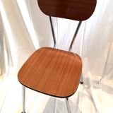 Chaise en formica marron