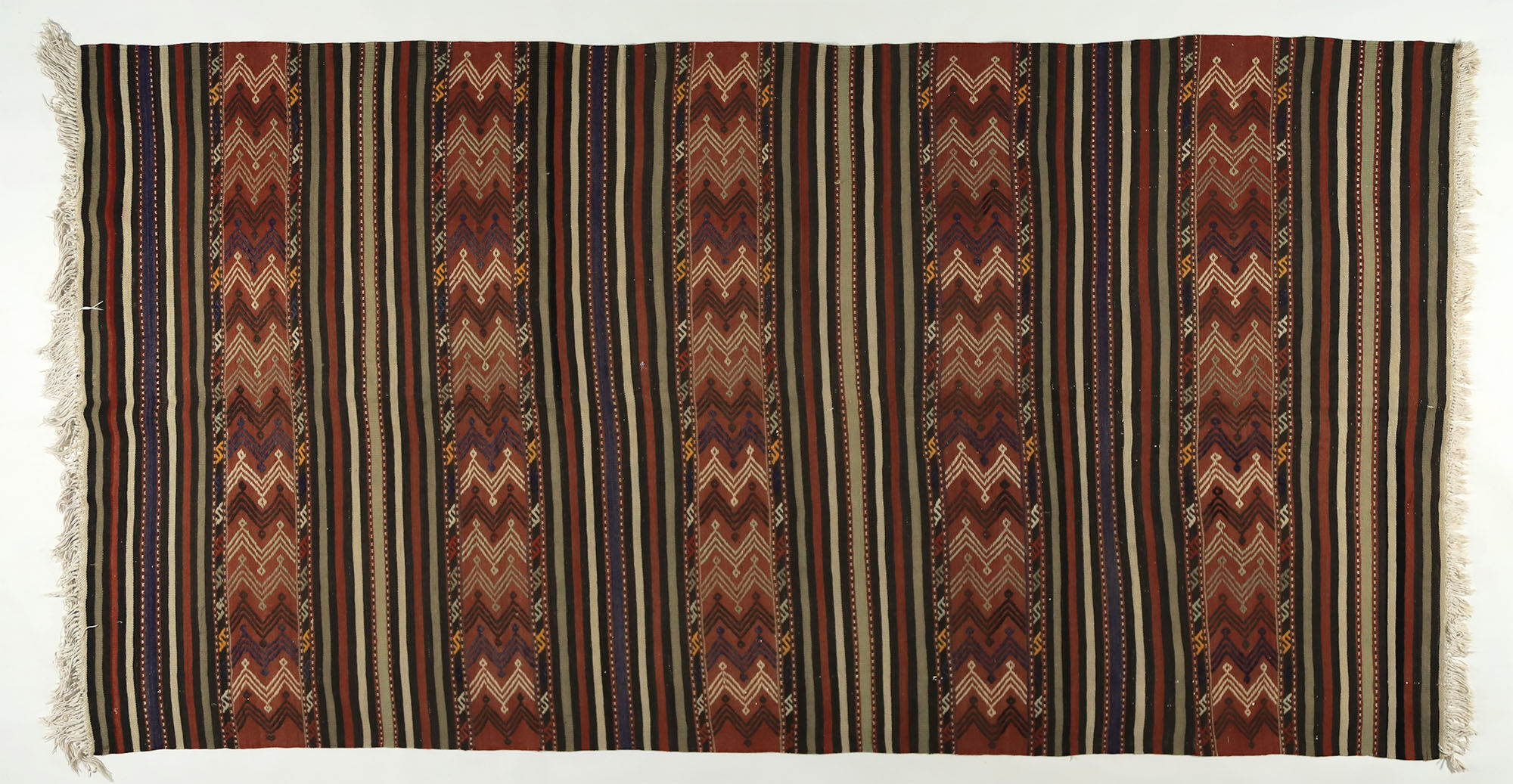Anatolian handmade kilim rug 284 cm x 146 cm