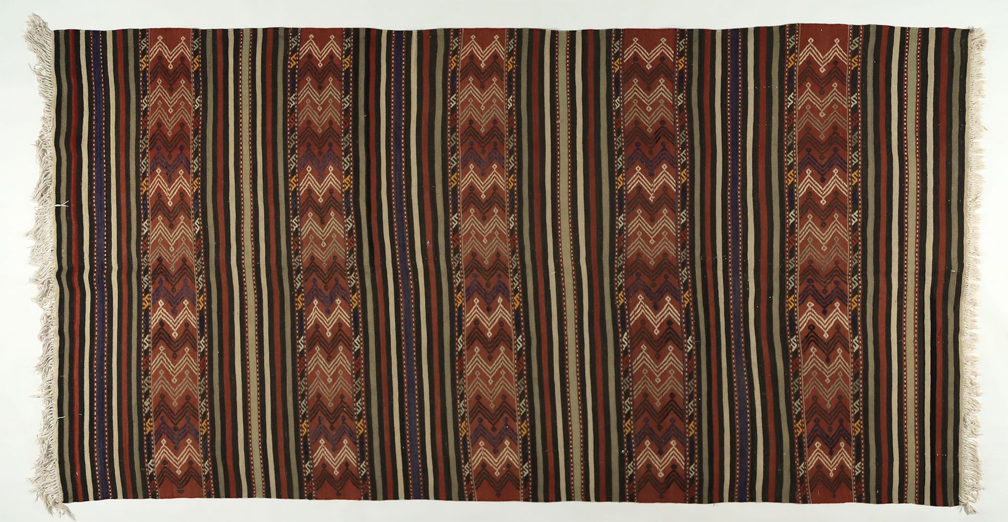 Tapis kilim anatolien fait à la main 284 cm x 146 cm