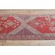 1970s Turkish Oushak Handmade Wool Cotton Red Runner Rug 81x275
