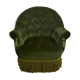 Velvet toad armchair