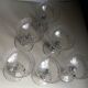 8 Antique Engraved Crystal Champagne Glasses 250517
