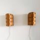 Model V155 Curved Pine Veneer Wall Lamps By Hans-Agne Jakobsson For Markaryd, Sweden 1960S