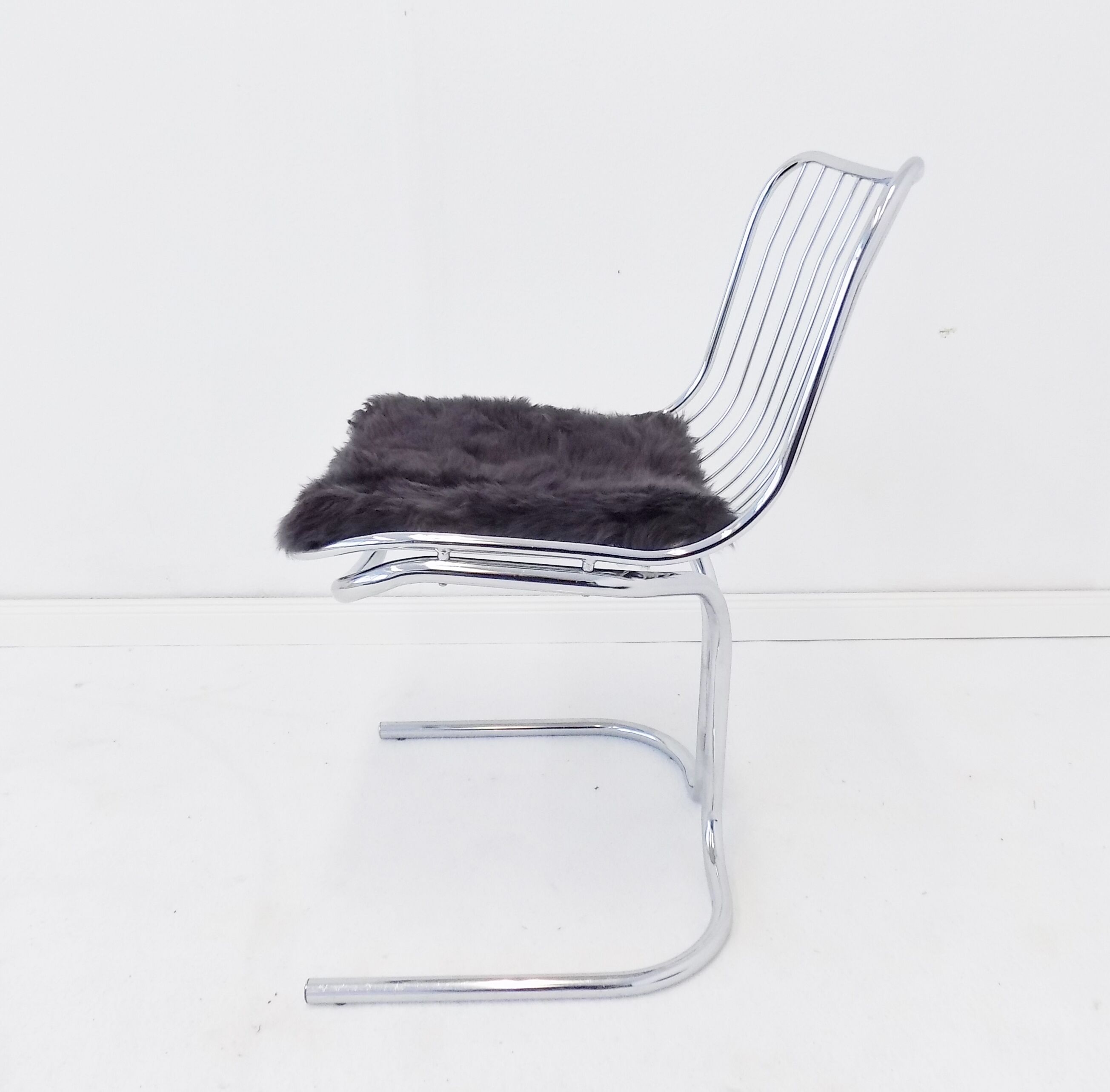 Rima set of 4 Radiofreccia chrome chairs by Gastone Rinaldi