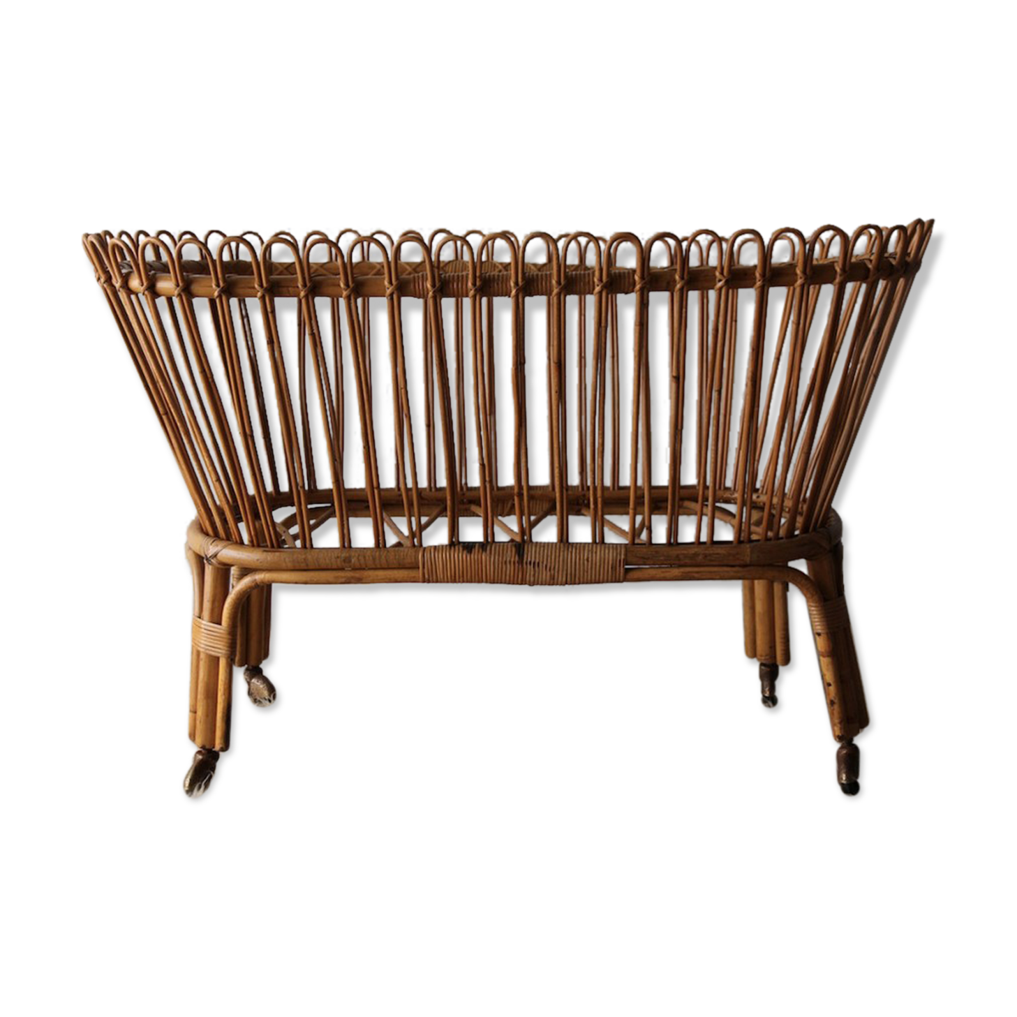 Cradle of the 1950s rattan