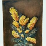 Painting, Oil signed Mhardonnereau 1968. Flowers