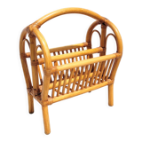 Rattan magazine holder