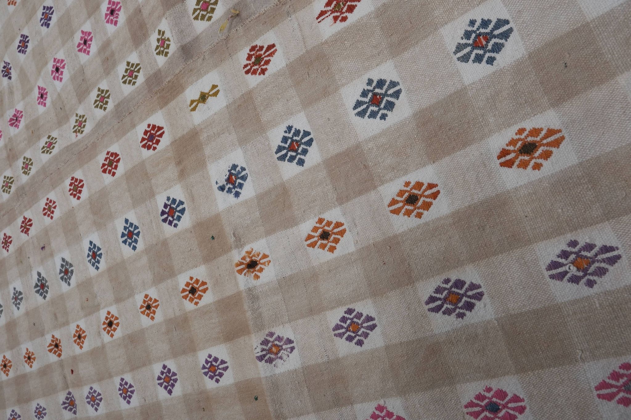 Vintage Turkish Oushak Rug Handwoven 183x250 cm