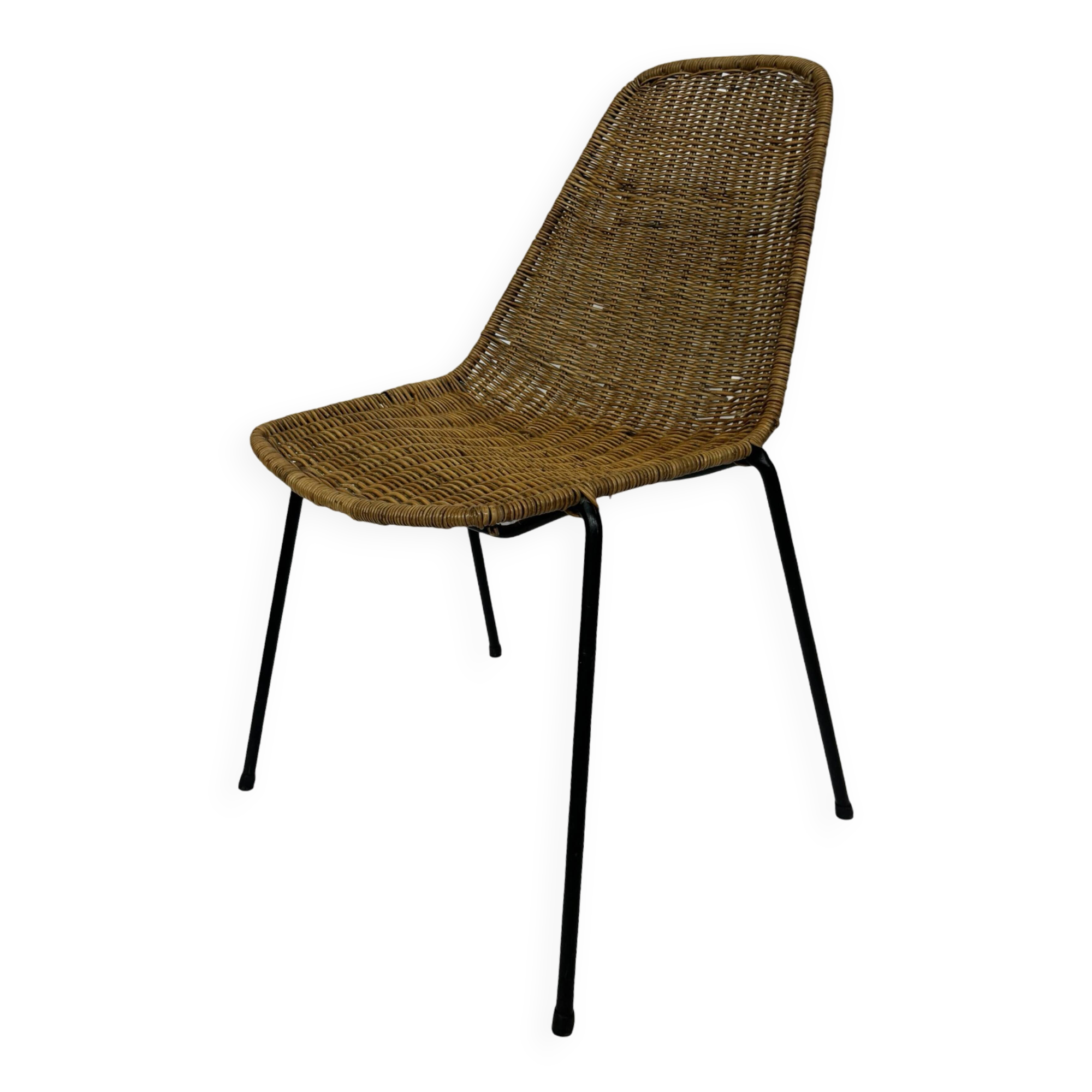 Vintage Rattan Chair Office Chair Gian Franco Legler 1950’S